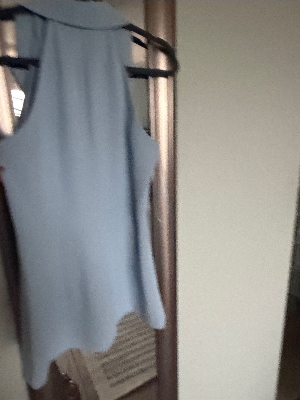 French Connection Light Blue Sleeveless Blazer Vest - Picture 5 of 5